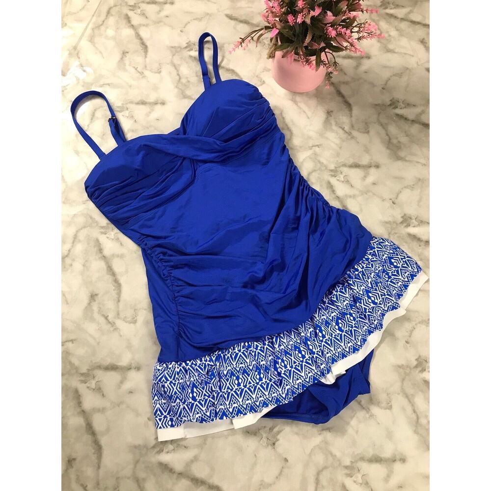 24th & OCEAN Women's 1Piece Bikini Swimsuits Bathing Suits Swimwear Beach Wear L